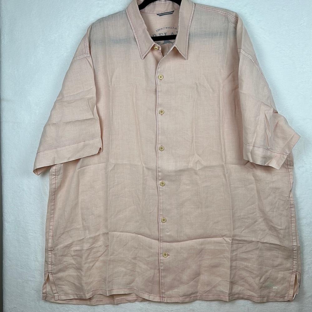 Tommy Bahama Linen Button Down Short Sleeve XXL